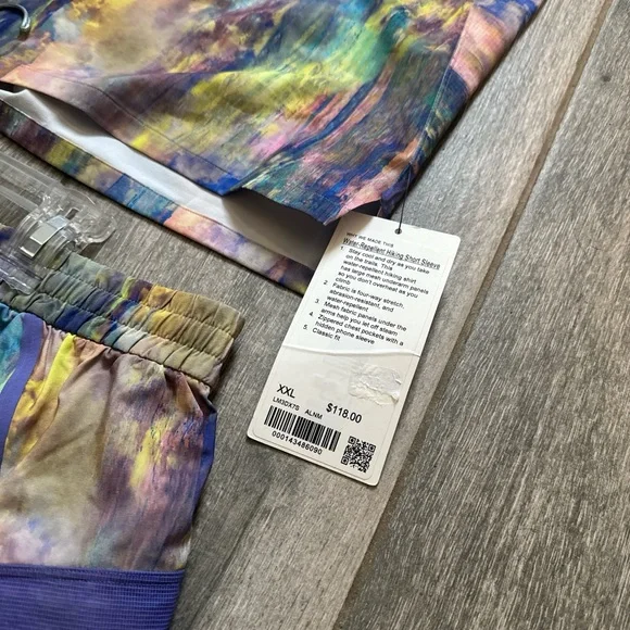 NWT Lululemon Acid Psychedelic EDM XXL shirt shorts set - Picture 4 of 6